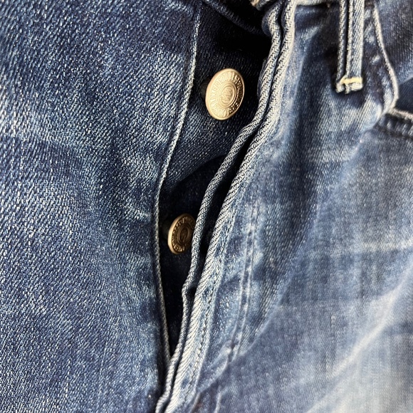 Mother Jeans Button Fly Hustler Ankle Chew Breaking the Law Size 27 - Picture 3 of 6